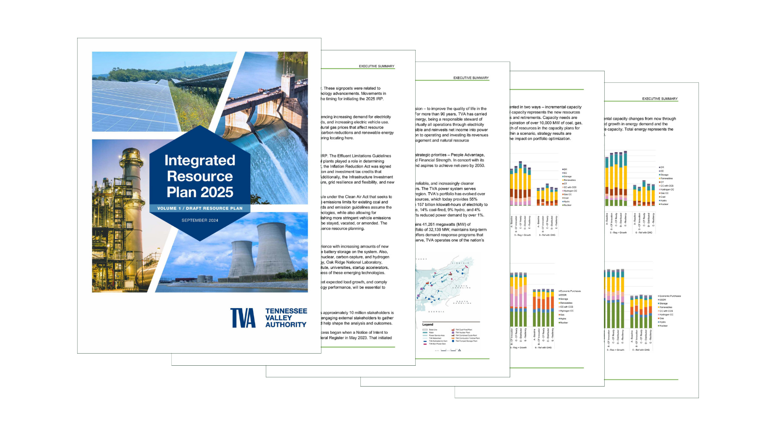 Pages from the TVA draft Integrated Resource Plan