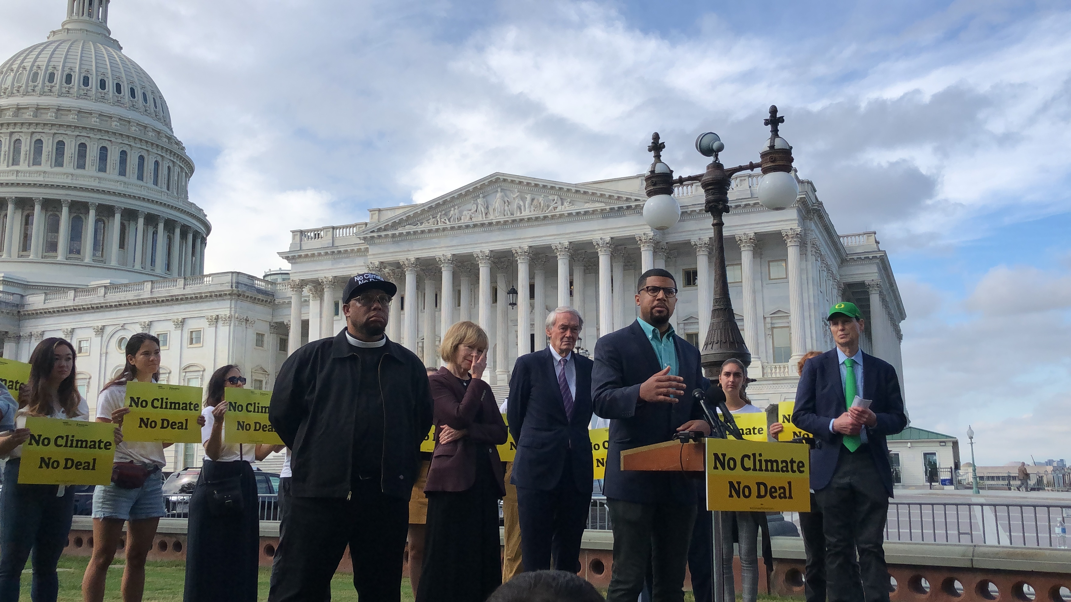 Evergreen board members and Congress members at a 